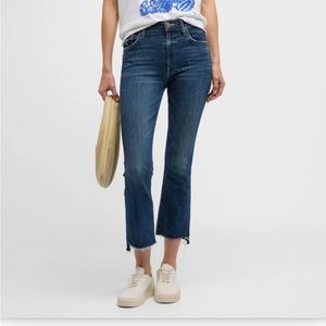 Mother Insider Crop Step Frayed Jeans